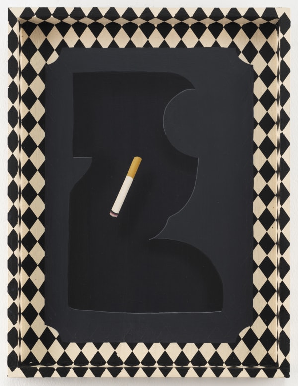 Charline Tyberghein "Ah! A fluke", 2020 Acrylic on wood 40 x 30 x 2,5 cm