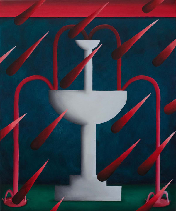 Noa Verborgh When it rains it pours, 2024 Oil on canvas 60 x 50 cm