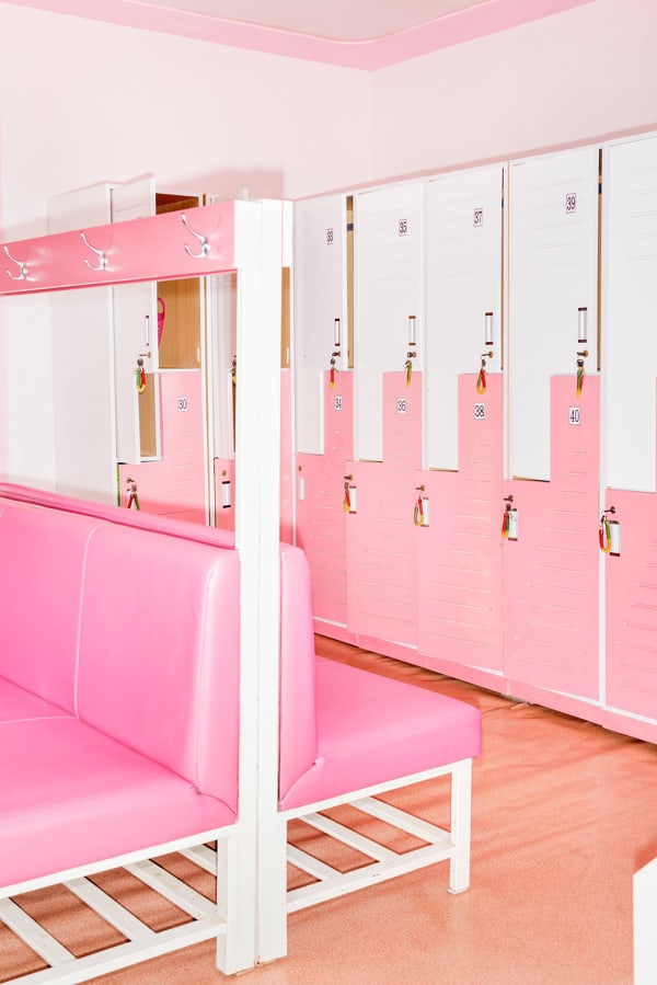 Max Pinckers, Girls Changing Room at the Pyongyang Orphans' Primary School, Pyongyang, North Korea, 2017 (From the series Red Ink), 2018