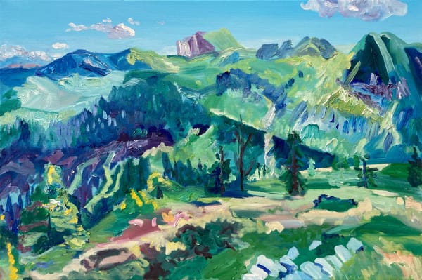 Elise Debrock La Piana, Italia, 2022 Oil on canvas 40 x 60 cm