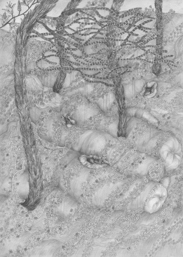 Tom Hallet To Alexander, 2019 Graphite on paper 21 x 29,7 cm