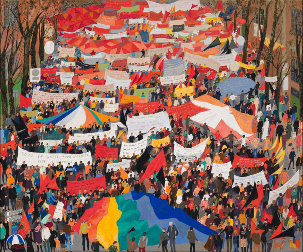 Eline Rausenberger, Le rêve d’une manifestation pacifique, 2008 - 2009