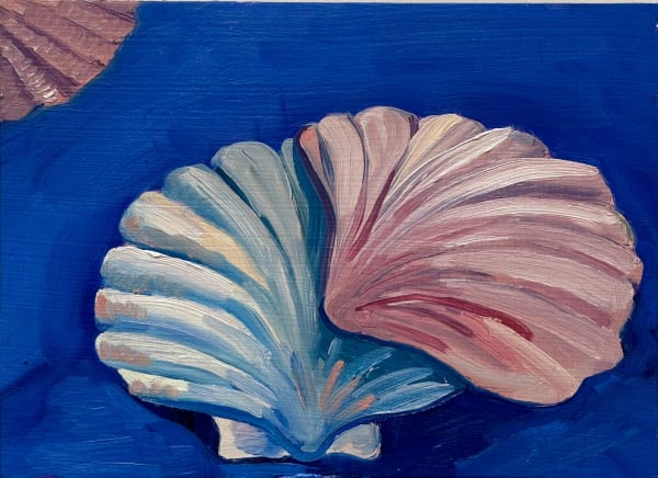 Elise Debrock Covered, 2024 Oil on wood 23 x 17 cm