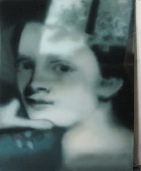 Sarah De Vos, eglomise series portrait nr. 8, 2017