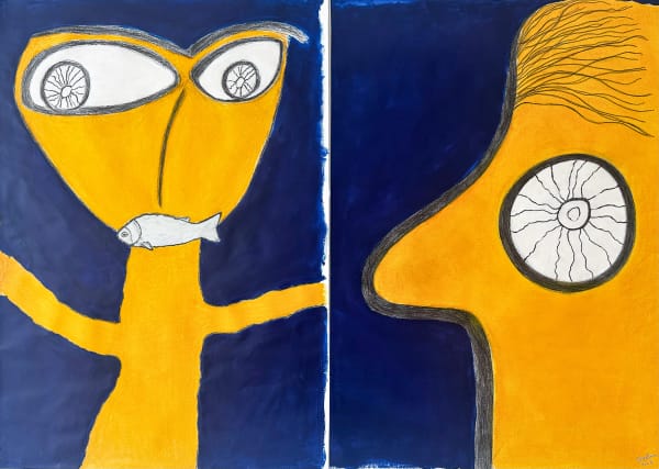 Sherihan Khalil, Wonderment Diptych, 2023