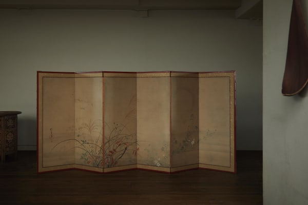 Sakai Hōitsu (1761–1828) , Autumn Flowers under a Full Moon 