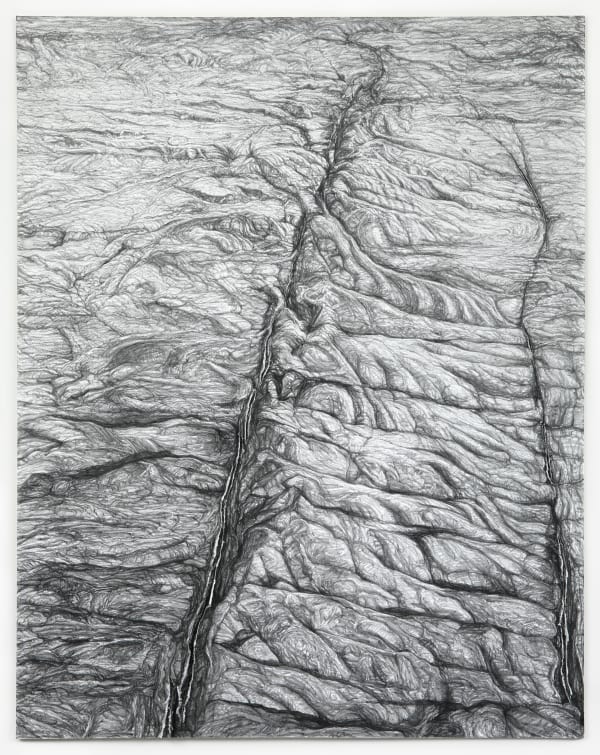Shi Jin-Hua Fault, 2020-2023 Pencil on acid-free cardboard 101.8 x 81.3 x 1 cm