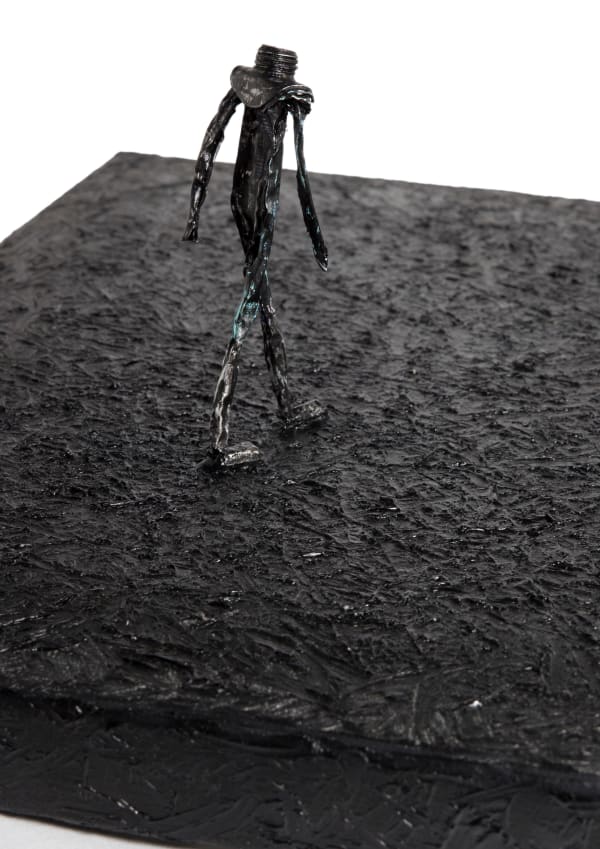 Shi Jin-Hua, A Walking Man, Tribute to Alberto Giacometti - 1, 2016-2017