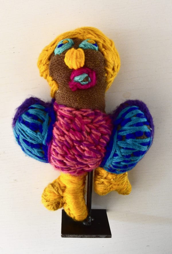 Marlene Rubuntja Owl Person, 2022 soft sculpture, mixed media 20 x 14 x 5 cm