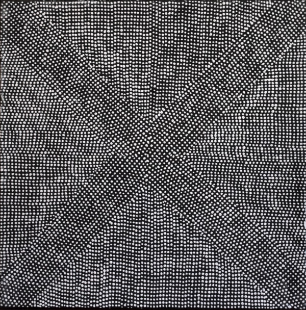 Barbara Puruntatameri Murrakupupuni natural ochres on canvas 45 x 45 cm