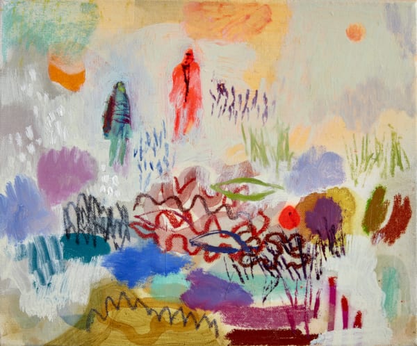 Becky Blair Spring Walk oil on canvas (tray frame, no glass) 30 x 25 cm