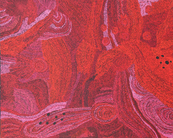 Yatjiki Vicki Cullinan Ngayuku Ngura (My Country), 2021 acrylic on linen 122 x 152 cm