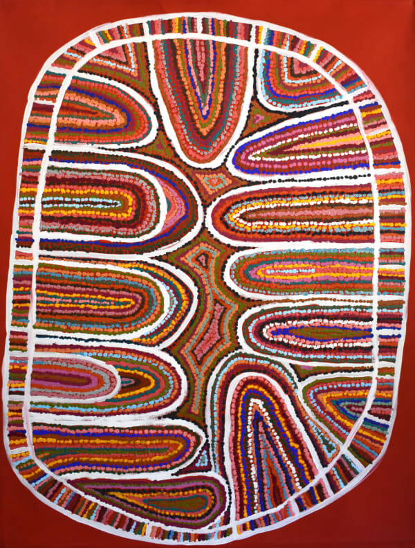 Samuel Miller Ngura Pukulpa, 2020 Acrylic on linen 122 x 91 cm