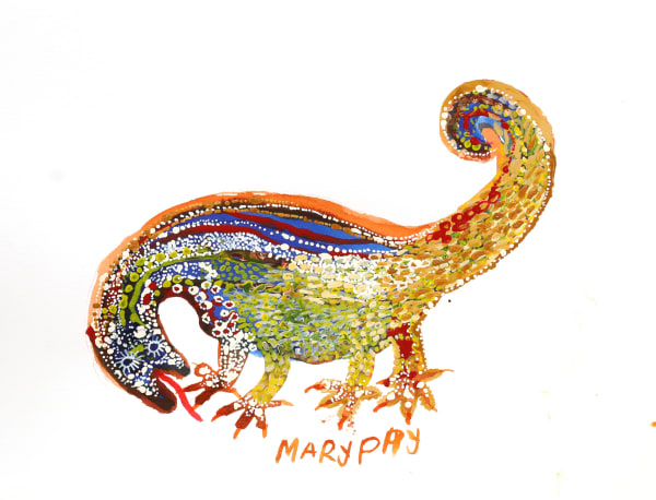 Mary Katatjuku Pan Animal Tjuta - Animals from Watarru, 2023 ink on arches paper 41 x 31 cm