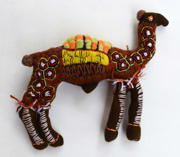 Rhonda Sharpe Wall Camel mixed media 35 x 30 x 8 cm