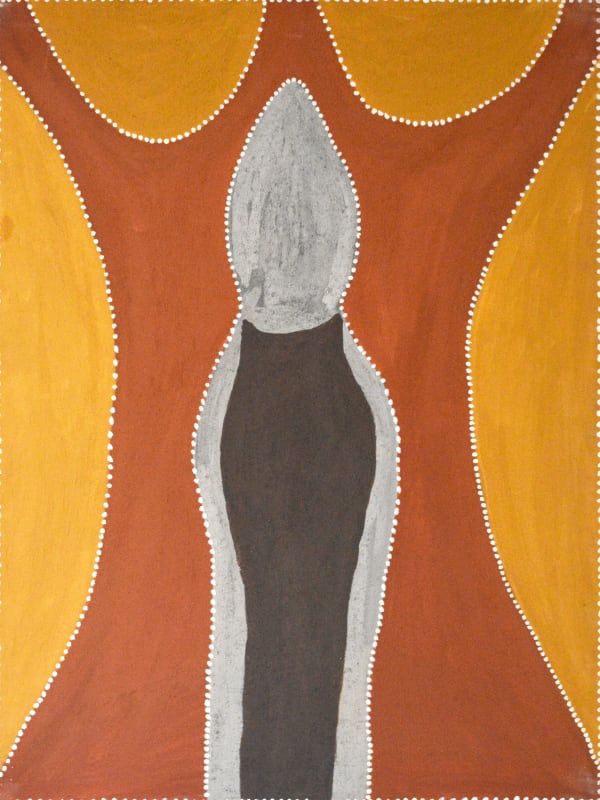 Betty Carrington Ngarrgooroon Country, 2013 Natural ochre and pigments on canvas 120 x 90 cm