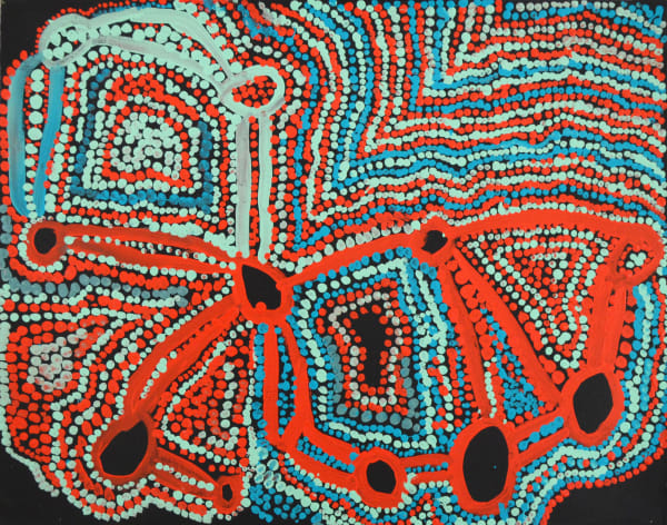 Estelle Inyika Hogan Paltatjara acrylic on linen 60 x 75 cm