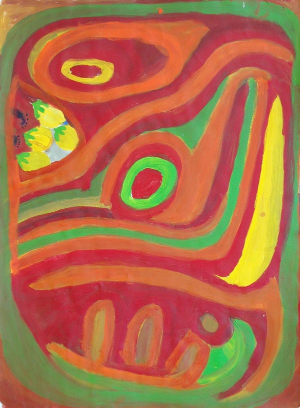 Stumpy Brown (Nyuju) Nyila acrylic on paper 56 x 76 cm