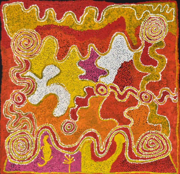 Pantjiti Lionel Malara acrylic on canvas 76 x 76 cm