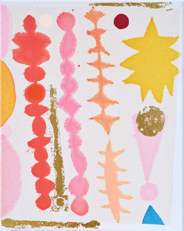 Becky Blair Letter to a Star Man, 2022 acrylic and mixed media on canvas 50 x 40 cm