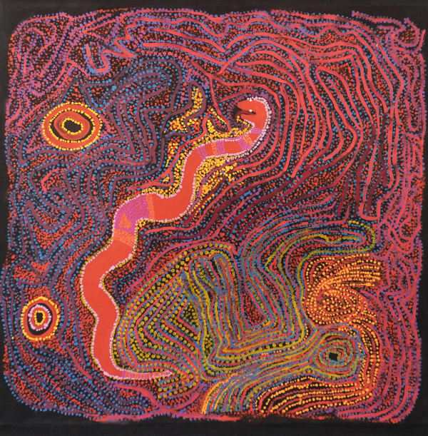 Mick Wikilyiri, Wanampi - Water or Rainbow snake, 2011