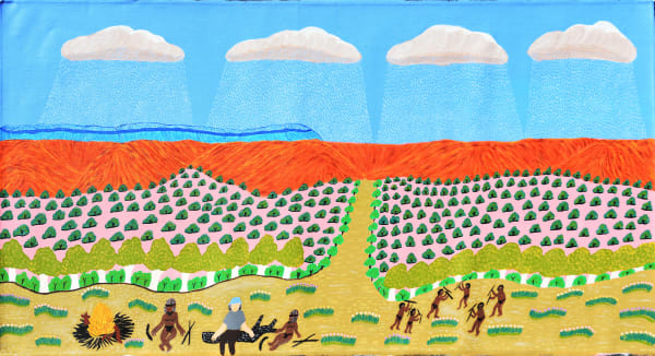Nora Abbott Lasseter Story, 2023 acrylic on linen 65.5 x 122.5 cm