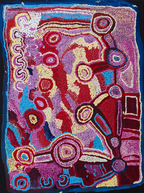 Ngalpingka Simms Wayiyul, 2025 acrylic on linen 110 x 85 cm