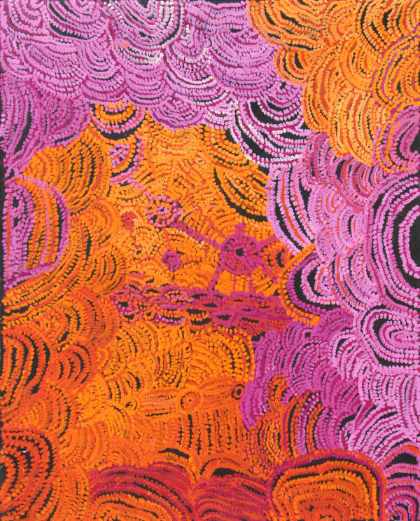 Emily Cullinan Ananyi Ngura (Traveling Country), 2021 acrylic on canvas 122 x 152 cm