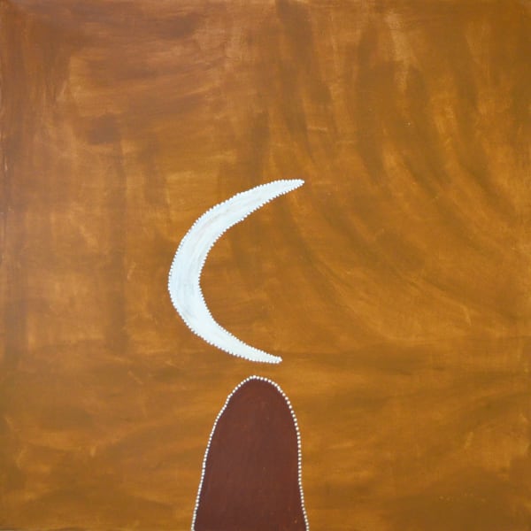 Mabel Juli GARNKINY NGARRANGGARNI natural earth pigment on canvas 150 x 150 cm