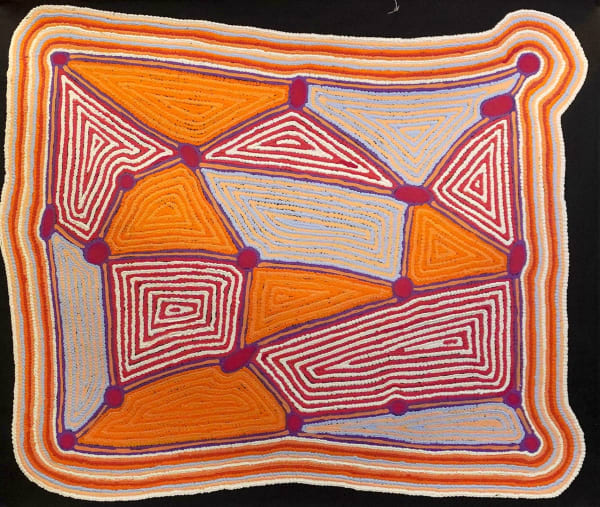 Sabrina Nungarrayi Gibson, Wirpnpa Jukurrpa (Lightening Dreaming), 2024