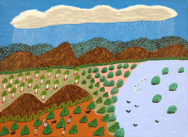 Nora Abbott, Rain over Blood Ranges, 2024