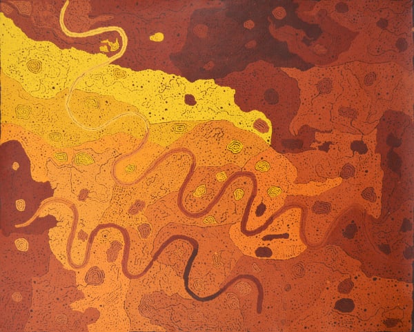 Keith Stevens Piltati acrylic on linen 118 x 150 cm