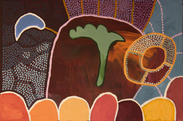 Linda Puna Ngayuku Ngura (My Home), 2019 Acrylic on linen 122 x 82 cm