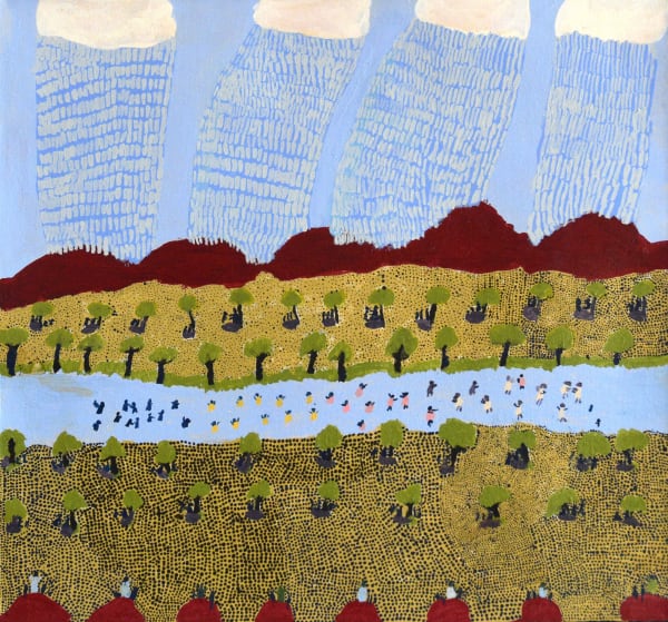 Grace Kemarre Robinya acrylic on linen 56 x 59.5 cm