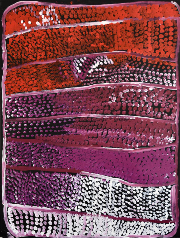 Nyarapayi Giles Warmurrungu, 2017 acrylic on canvas 75.5 x 101.5 cm