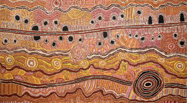 Tjimpuna Williams Piltati, 2022 acrylic on linen 180 x 100 cm