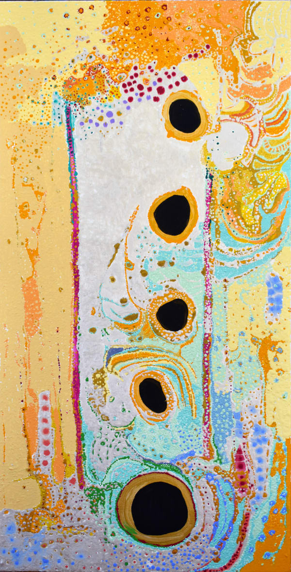 Daniel Walbidi Winpa and Sons Acrylic on Linen 45 x 90 cm