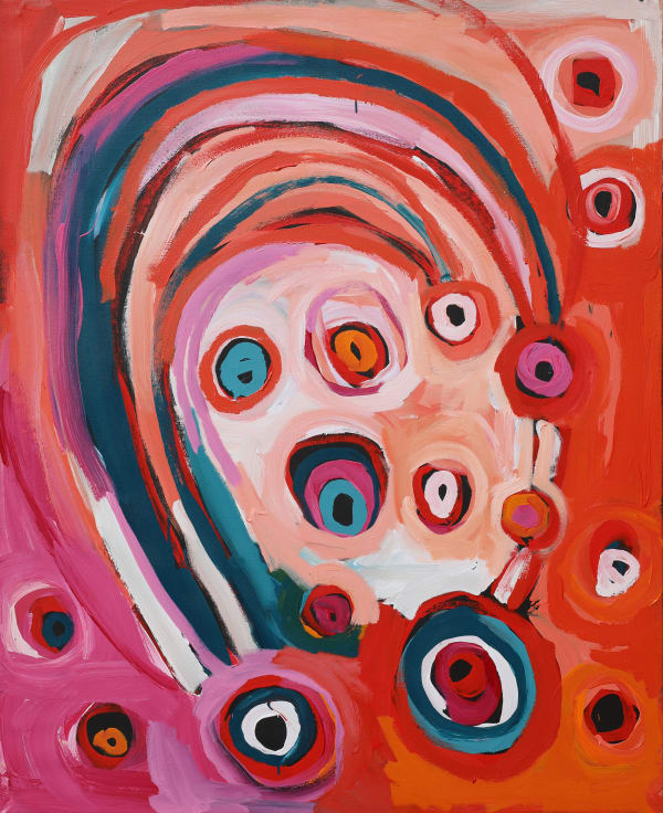 Barbara Mbitjana Moore Ngayuku ngura - My Country, 2021 acrylic on linen 122 x 152.5 cm