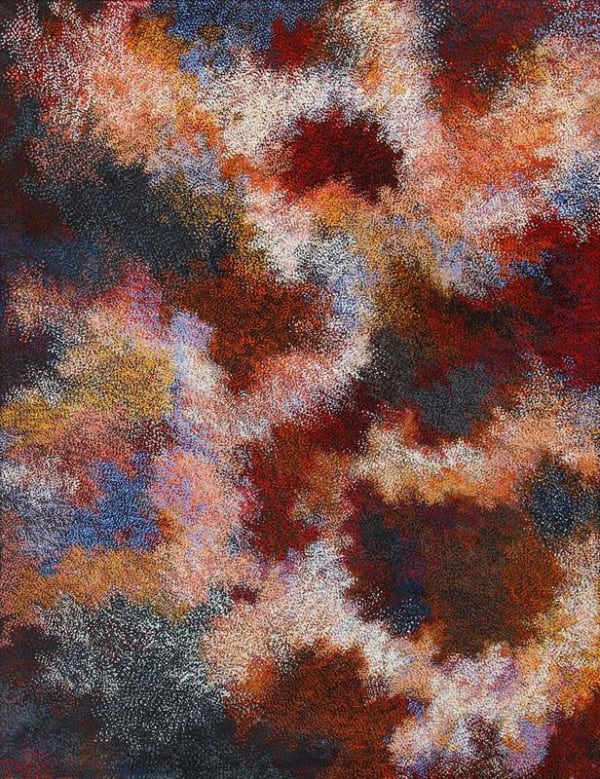 Yatjiki Vicki Cullinan Munga Ilkari-night sky acrylic on linen 152 x 198 cm