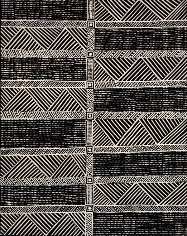 Geraldine Francine Pilakui Jilamara natural ochres on linen 90 x 70 cm