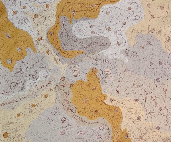 Keith Stevens Piltati 2014 acrylic on linen 120 x 100 cm