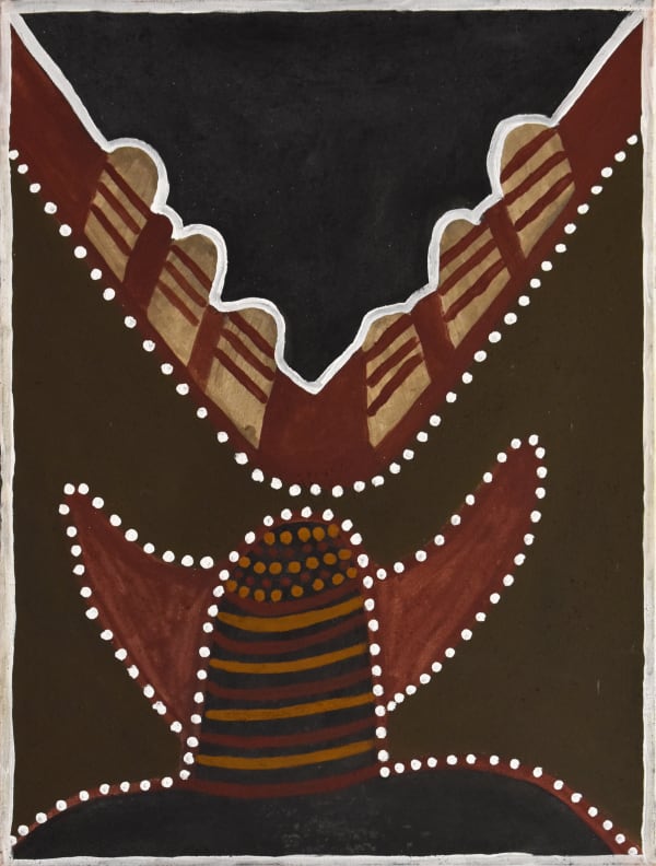 Hector Jandany Ngarrgoorroon Country, 2002 Natural ochre & pigment on canvas 80 x 60 cm