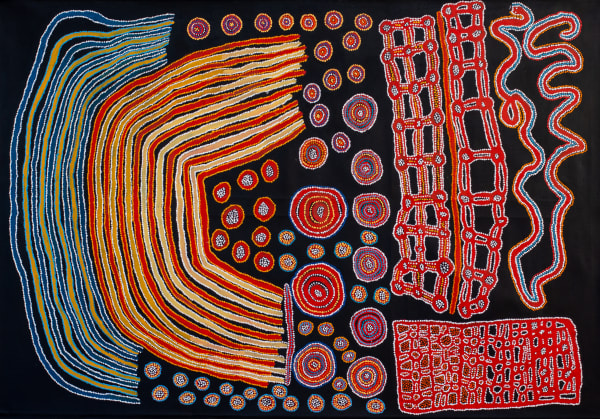 Lennard Walker Kuru Ala, 2019 Acrylic on linen 200 x 137 cm