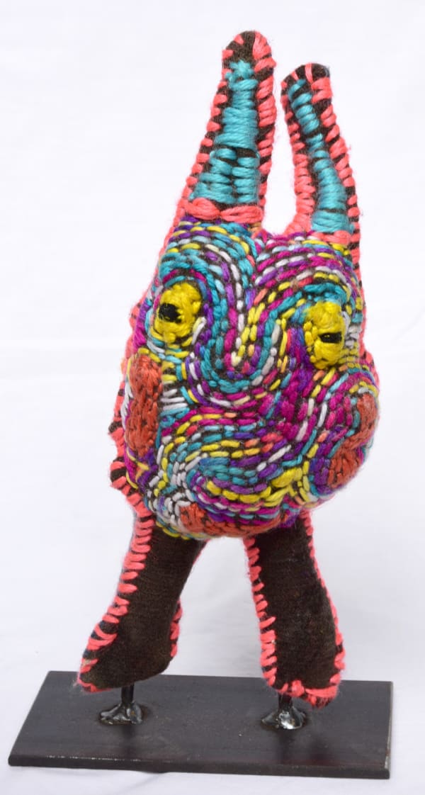 Rosabella Ryder Face, 2023 mixed media soft sculpture 25 x 12 x 9 cm