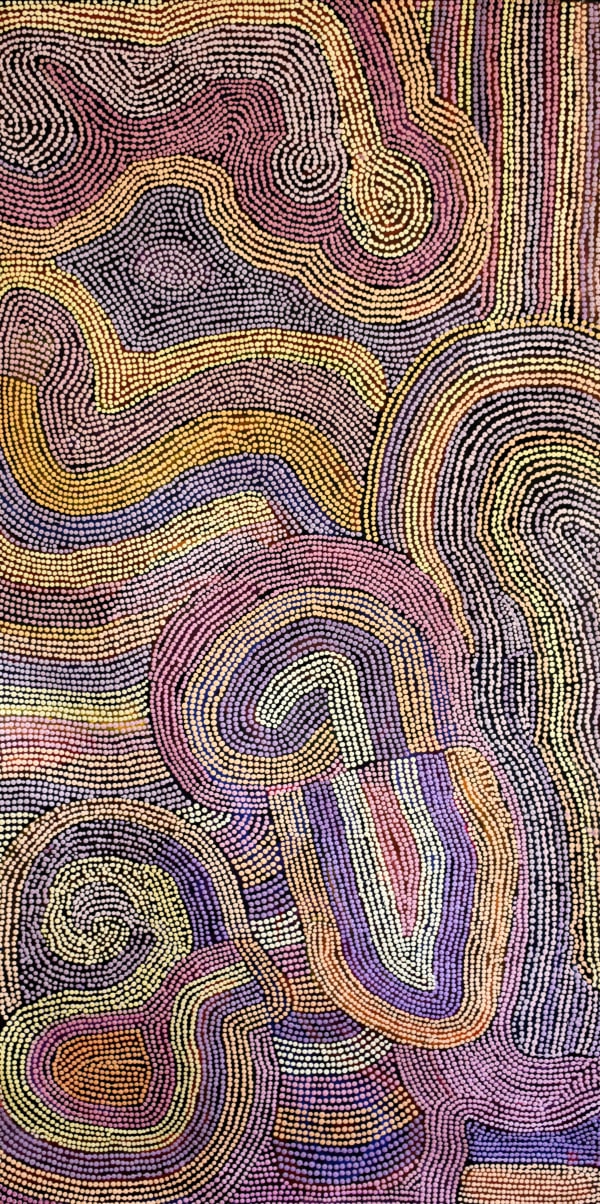 Marie Mudgedell Two Flowers, 2019 Acrylic on linen 150 x 75 cm