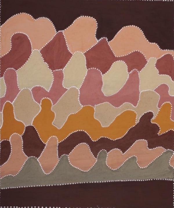 Betty Carrington Ngarrgooroon Country, 2016 natural ochre and pigments on canvas 140 x 100 cm