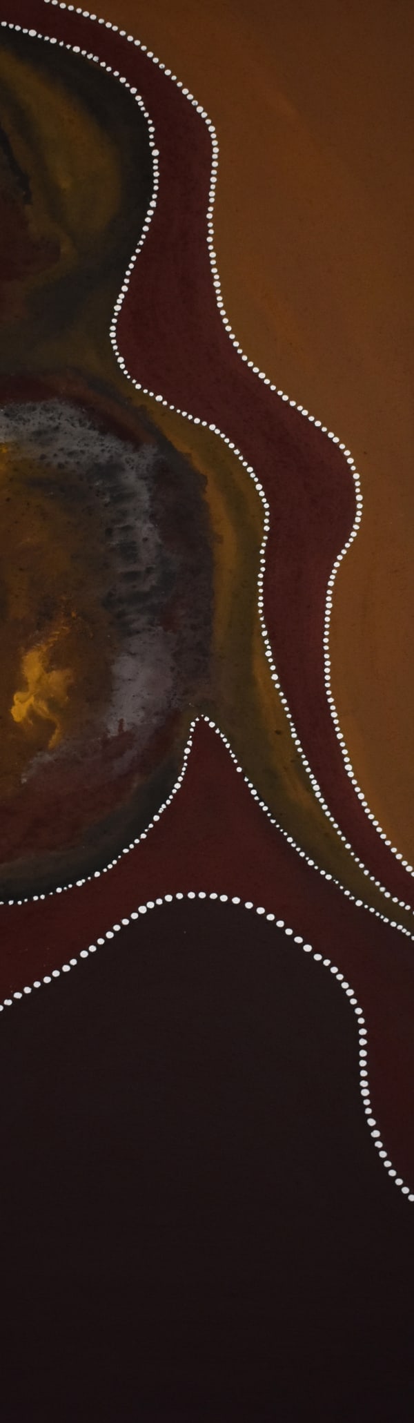 Mark Nodea Untitled, 2019 Natural ochre & pigment on canvas 180 x 50 cm