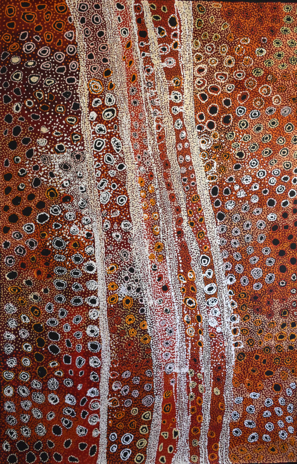 Mitakiki Women's Collaborative Seven Sisters Acrylic on Linen 122 x 198 cm (48x78")