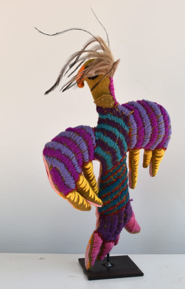 Nanette Sharpe Bird, 2021 soft sculpture 40 x 27 x 8 cm