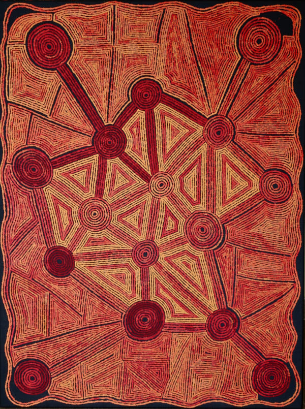 Alison Anderson Geometry acrylic on linen 122 x 92 cm
